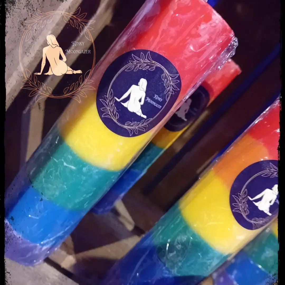 Rainbow Bright Wax Play Candle