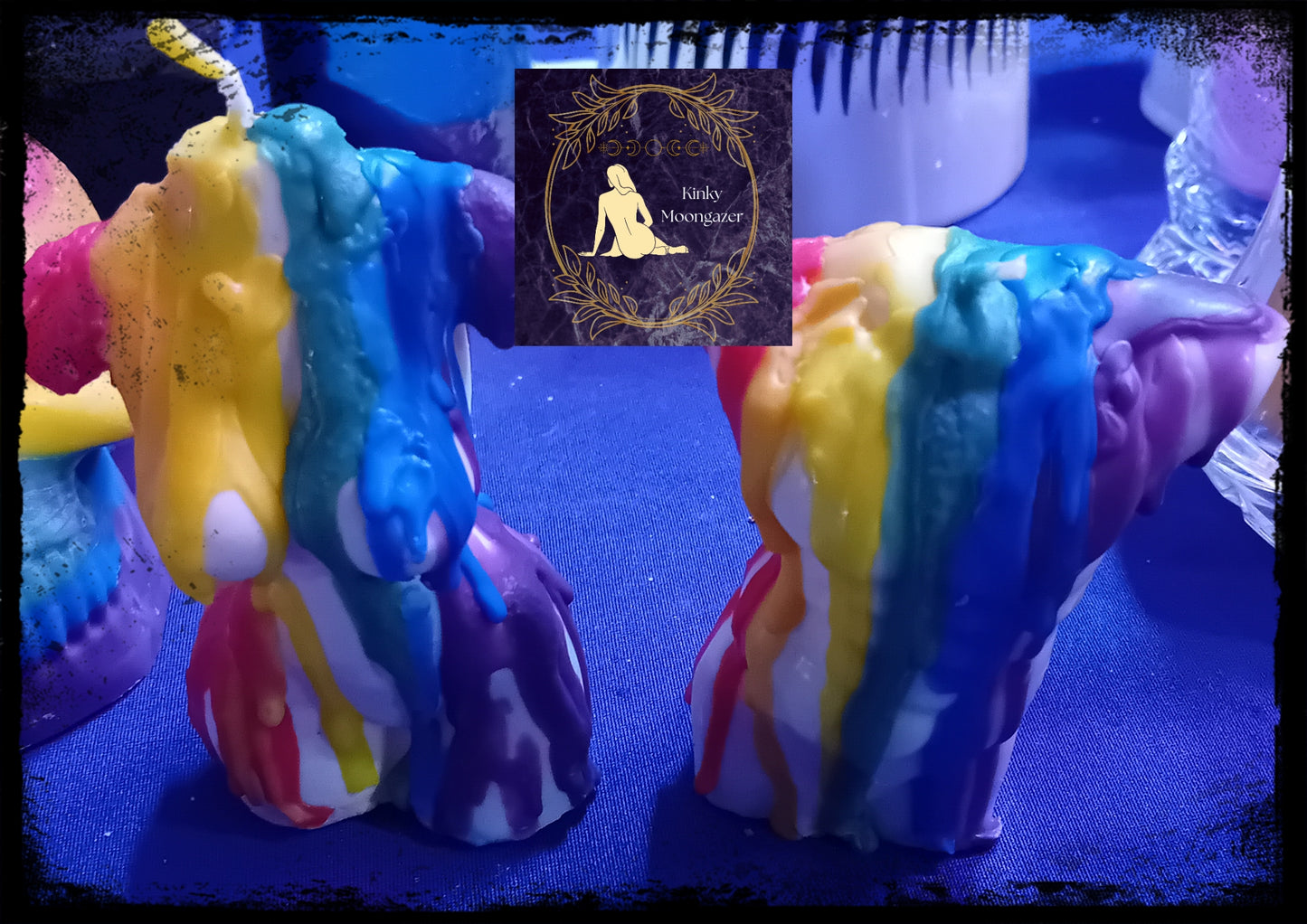 Rainbow Bright Body Drip Candles